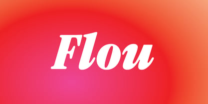 Flou Font Poster 1